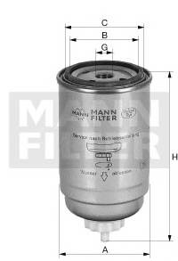 MANN-FILTER WK 718/7 Топливный фильтр