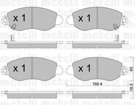 METELLI 22-0320-0 Комплект гальмівних колодок,