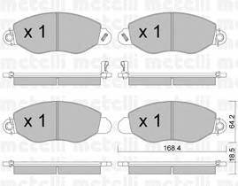 METELLI 22-0536-0 Комплект тормозных колодок,