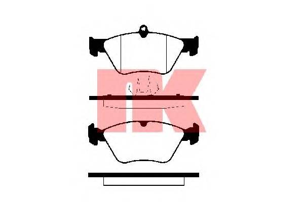 NK 229978 Комплект тормозных колодок,