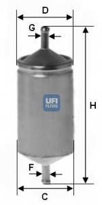 UFI 31.501.00 Топливный фильтр