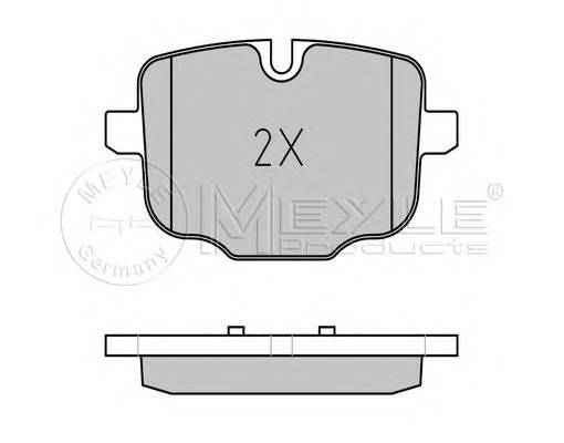 MEYLE 025 247 0318 Комплект тормозных колодок,