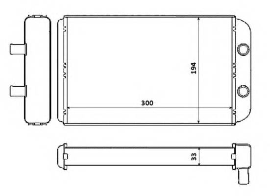 NRF 53562 Теплообменник, отопление салона