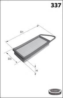 MECAFILTER ELP3825 Воздушный фильтр