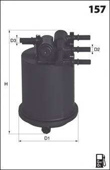 MECAFILTER ELG5289 Топливный фильтр