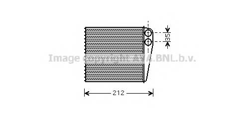 AVA QUALITY COOLING DNA6256 Теплообменник, отопление салона