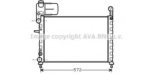 AVA QUALITY COOLING FT2101 Радиатор, охлаждение двигателя