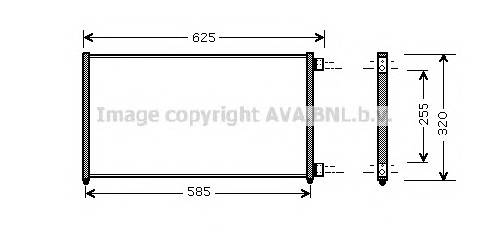 AVA QUALITY COOLING FTA5256 Конденсатор, кондиционер