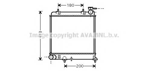 AVA QUALITY COOLING HYA2085 Радиатор, охлаждение двигателя