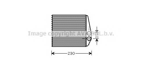 AVA QUALITY COOLING OLA6355 Теплообменник, отопление салона