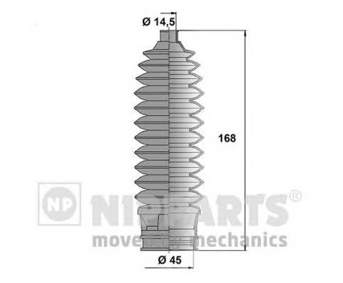 NIPPARTS N2847012 Комплект пильника, рульове