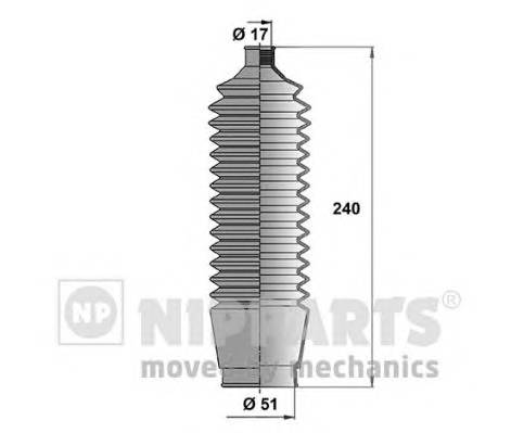 NIPPARTS N2855001 Комплект пильника, рульове