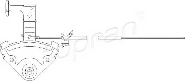 TOPRAN 103 707 Тросик замка капота