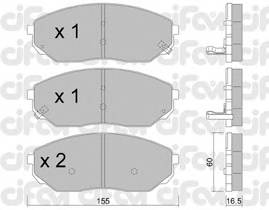 CIFAM 822-515-0 Комплект тормозных колодок,