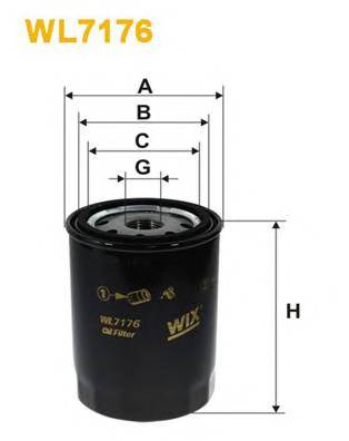 WIX FILTERS WL7176 Масляный фильтр