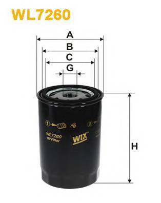 WIX FILTERS WL7260 Масляний фільтр