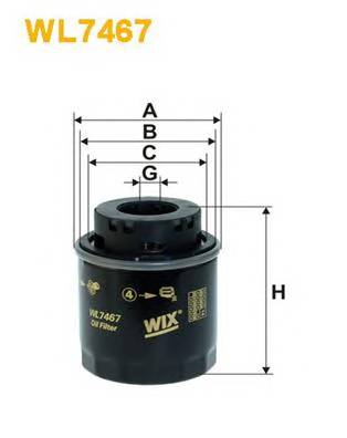 WIX FILTERS WL7467 Масляный фильтр