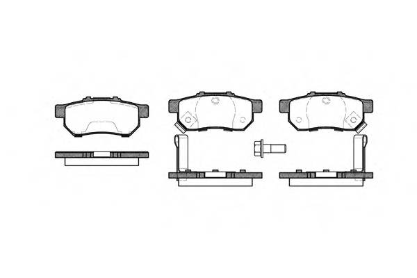 WOKING P3333.52 Комплект тормозных колодок,