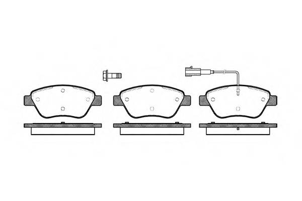 WOKING P9583.01 Комплект тормозных колодок,