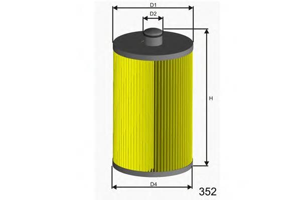 MISFAT F126 FILTR PALIWA VW