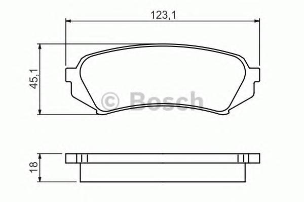 BOSCH 0 986 424 641 Комплект тормозных колодок,