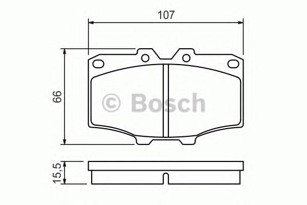 BOSCH 0 986 468 520 Комплект гальмівних колодок,