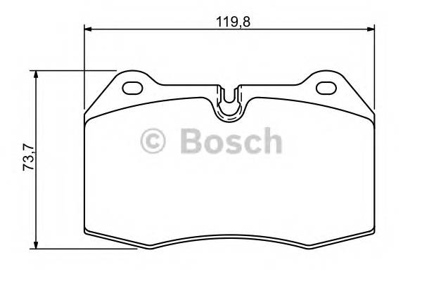 BOSCH 0 986 494 282 Комплект гальмівних колодок,