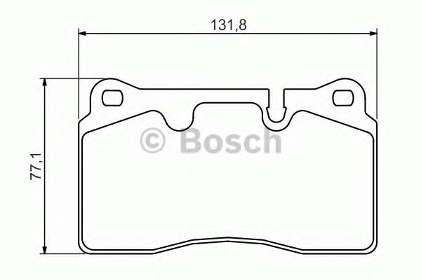 BOSCH 0 986 494 351 Комплект тормозных колодок,