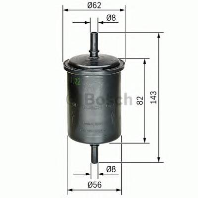 BOSCH 0 450 902 161 Паливний фільтр