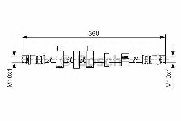 BOSCH 1 987 481 540 Тормозной шланг