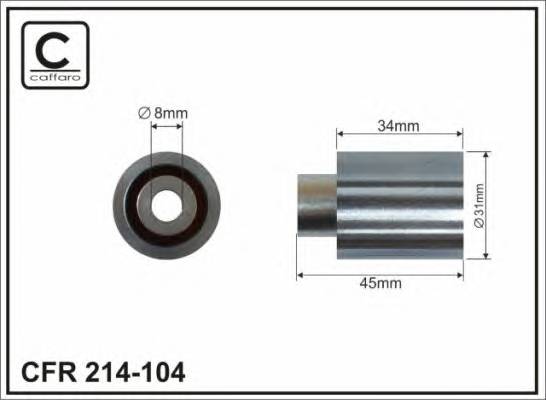 CAFFARO 214-104 (31x8x34 metal)Ролік направляючий