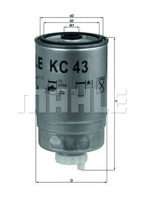 KNECHT KC 43 Топливный фильтр