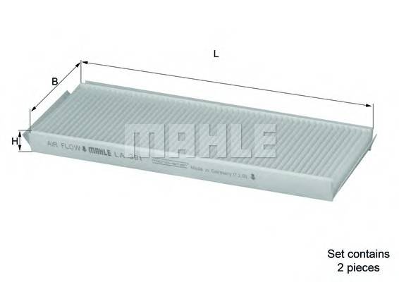 KNECHT LA 391/S Фильтр, воздух во