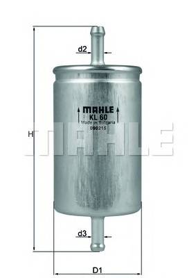 KNECHT KL 60 Паливний фільтр