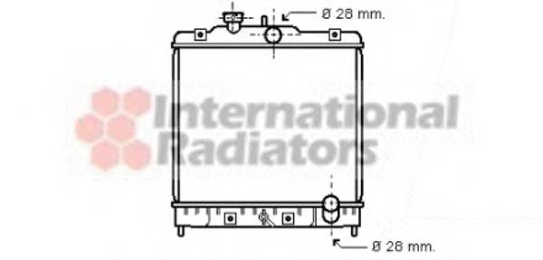 VAN WEZEL 25002031 Радиатор, охлаждение двигателя