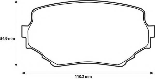 JURID 572420J Комплект тормозных колодок,