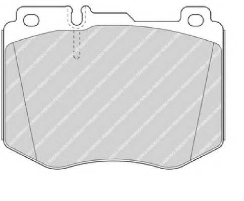 FERODO FDB4608 Комплект гальмівних колодок,