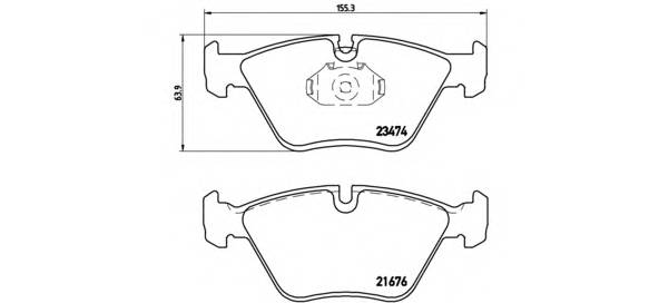 BREMBO P 06 042 Комплект тормозных колодок,