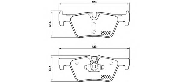 BREMBO P 06 071 Комплект гальмівних колодок,