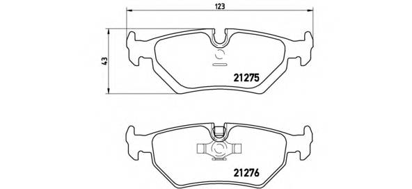 BREMBO P 23 062 Комплект тормозных колодок,