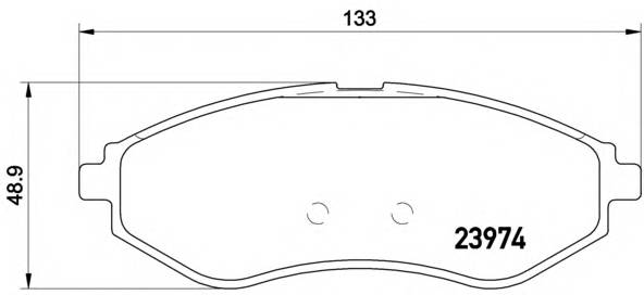 BREMBO P 24 048 Комплект гальмівних колодок,