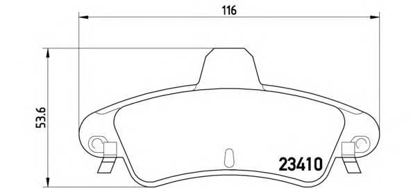 BREMBO P 24 070 Комплект гальмівних колодок,