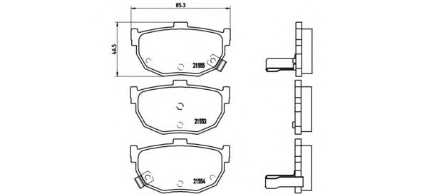 BREMBO P 30 003 Комплект тормозных колодок,