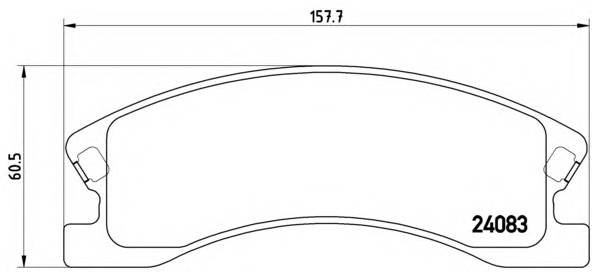 BREMBO P 37 008 Комплект тормозных колодок,