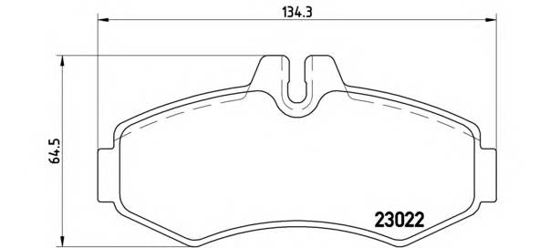 BREMBO P 50 031 Комплект гальмівних колодок,