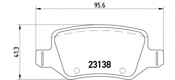 BREMBO P 50 058 Комплект гальмівних колодок,