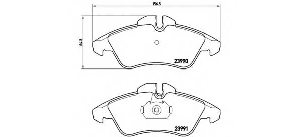 BREMBO P 50 080 Комплект гальмівних колодок,