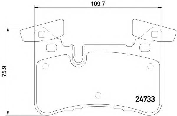 BREMBO P 50 110 Комплект тормозных колодок,