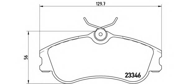 BREMBO P 61 069 Комплект гальмівних колодок,