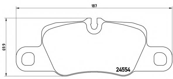 BREMBO P 65 020 Комплект гальмівних колодок,